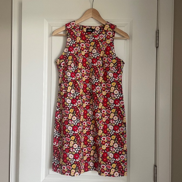 Kate Spade Saturday Everday Red Floral Shift Mini Dress Size 2 (XS) - Picture 1 of 8